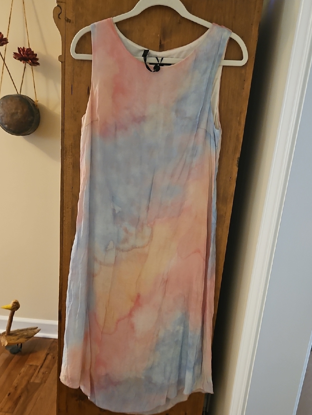 NWT Charlie B Women's Pastel Watercolor Sleeveless Dress